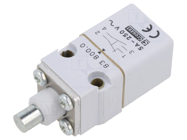 Eindschakelaar; pin Ø8mm; SPDT; 5A; max.250VAC; IP65; -10÷70°C Eindschakelaar; pin Ø8mm; SPDT; 5A; max.250VAC; IP65; -10÷70°C